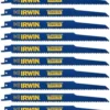 IRWIN Reciprocating Saw Blades 10-Pack Bi-Metal 9-in 6-TPI Wood/Nail Embedded Cutting Reciprocating Saw Blade -IRWIN Store 04044230