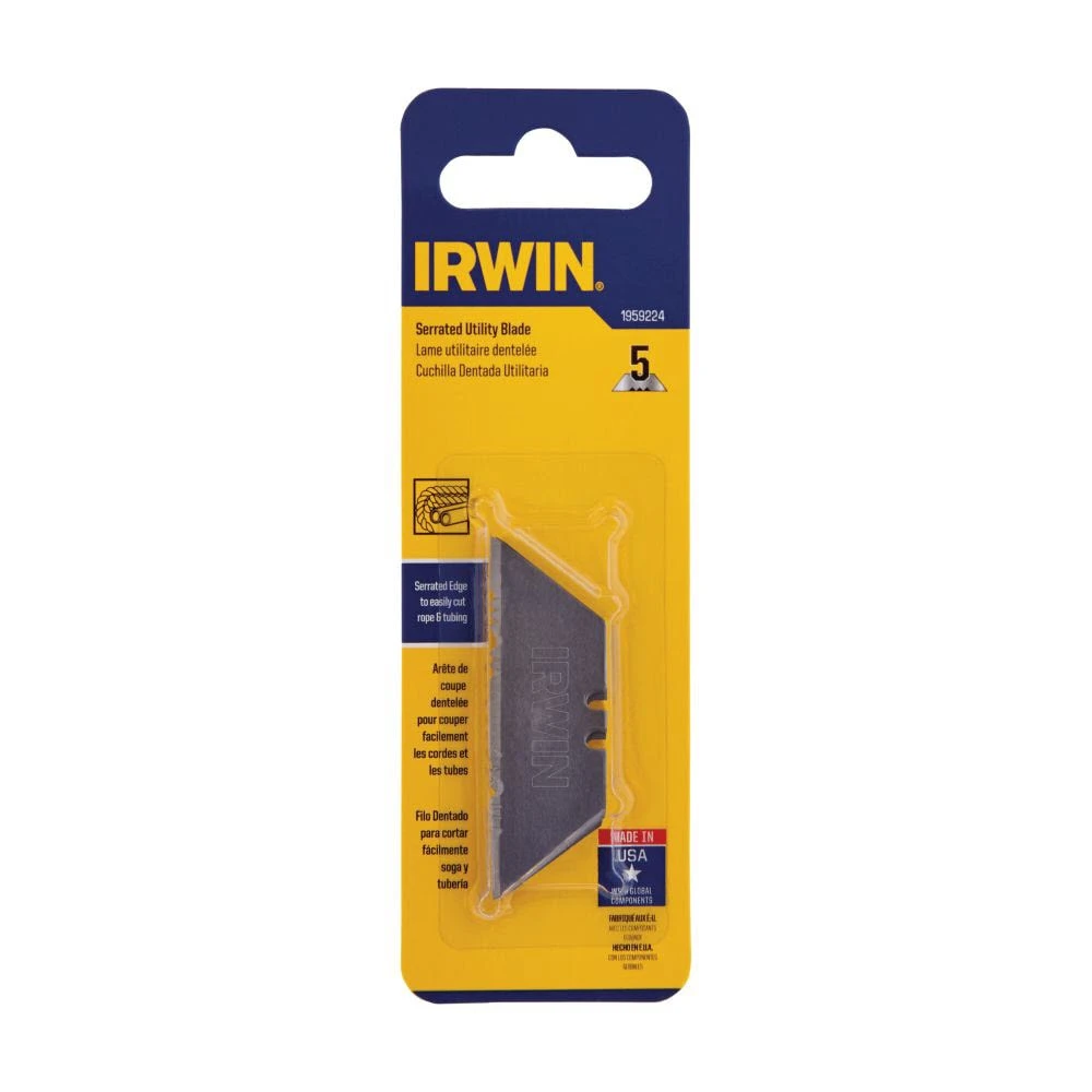 IRWIN Replacement Utility Blades Carbon Steel 3/4-in Utility Razor Blade(5-Pack) 4 IRWIN Replacement Utility Blades Carbon Steel 3/4-in Utility Razor Blade(5-Pack) - Image 2
