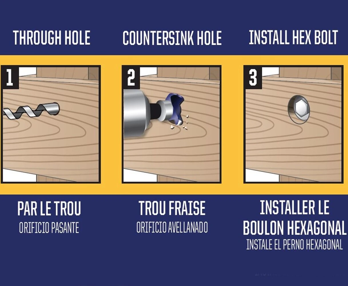 IRWIN Woodboring Drill Bits 1/2-in Woodboring Auger Drill Bit 6 IRWIN Woodboring Drill Bits 1/2-in Woodboring Auger Drill Bit - Image 4