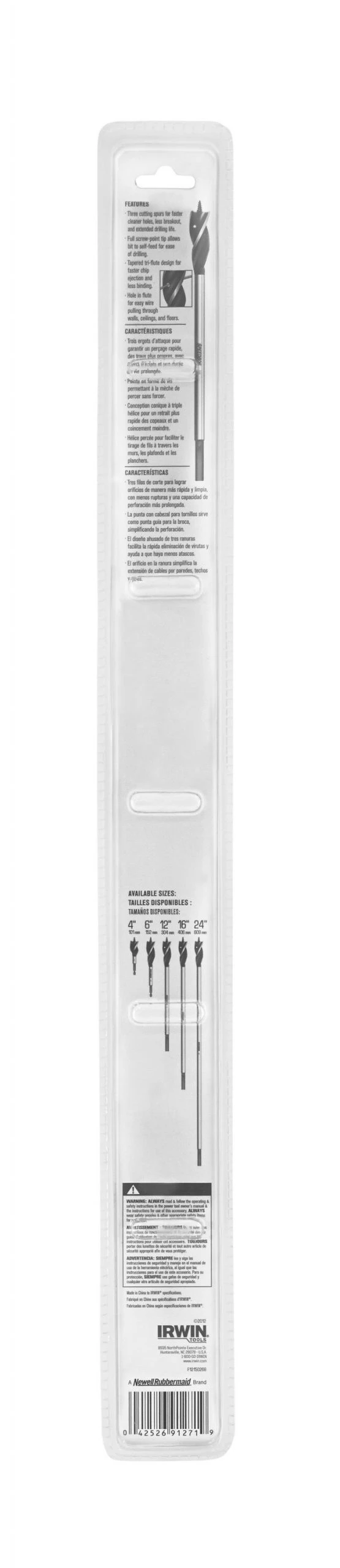 IRWIN Woodboring Drill Bits Max 5/8-in Woodboring Installer Drill Bit 5 IRWIN Woodboring Drill Bits Max 5/8-in Woodboring Installer Drill Bit - Image 3