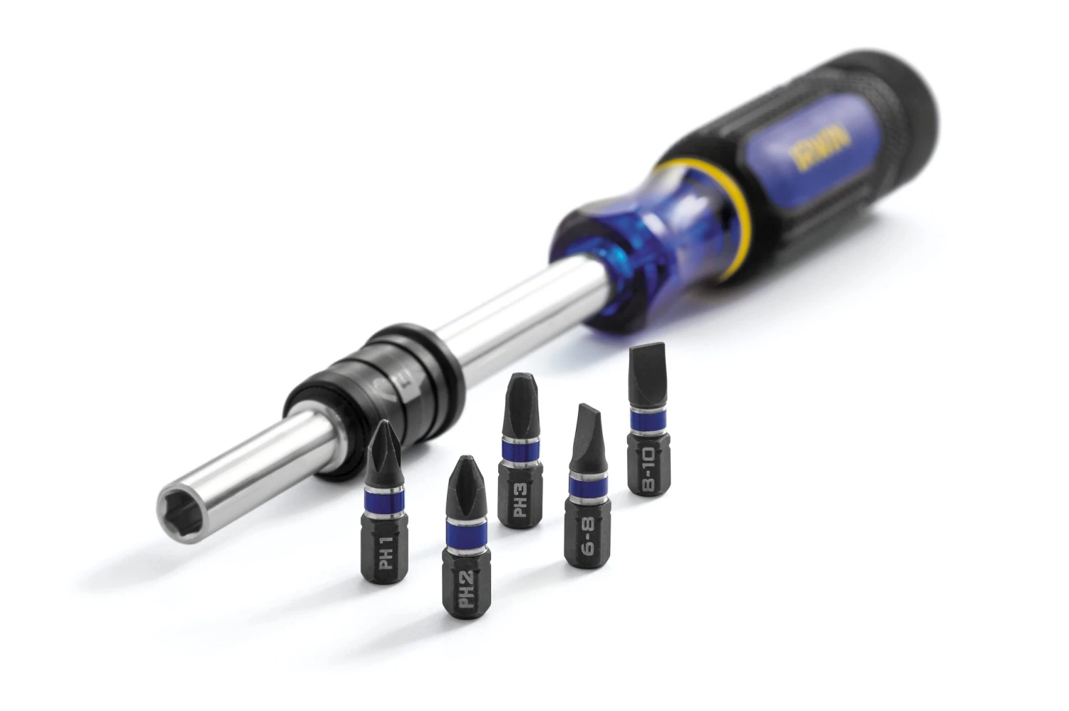 IRWIN Screwdrivers 6-Piece Plastic Handle Magnetic Set Multi-bit Screwdriver Set 4 IRWIN Screwdrivers 6-Piece Plastic Handle Magnetic Set Multi-bit Screwdriver Set - Image 2