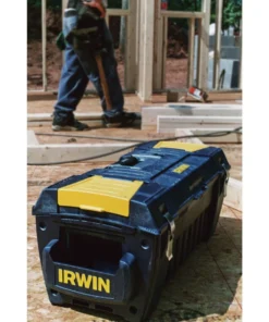 IRWIN Portable Tool Boxes 29-in Blue Resin Lockable Tool Box -IRWIN Store 07650434