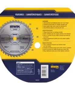 IRWIN Circular Saw Blades Classic 7-1/4-in 40-Tooth Carbide Circular Saw Blade 7 IRWIN Circular Saw Blades Classic 7-1/4-in 40-Tooth Carbide Circular Saw Blade -IRWIN Store 08090517 scaled