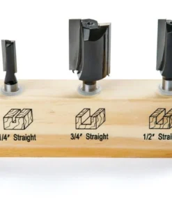 IRWIN Router Bit Sets 3-Piece Carbide-Tipped Router Bit Set