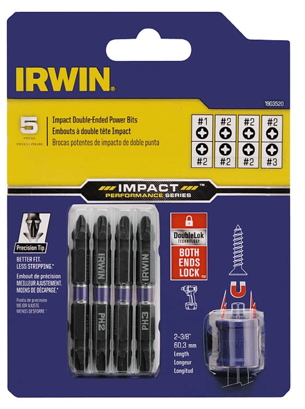 IRWIN Impact Driver Bits 5-Piece Impact Driver Bit Set 4 IRWIN Impact Driver Bits 5-Piece Impact Driver Bit Set - Image 2