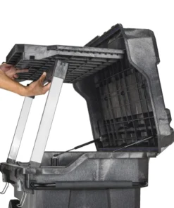 IRWIN Portable Tool Boxes Mobile Command Center 40.5-in Gray Structural Foam Wheels Lockable Tool Box -IRWIN Store 08461404 scaled