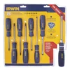 IRWIN Screwdrivers 8-Piece Plastic Handle Set Screwdriver Set