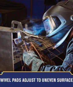 IRWIN VISE-GRIP Reduced Hand Span Fast Release 11-in Welding C-clamp Locking Pliers Swivel Tips -IRWIN Store 09698429