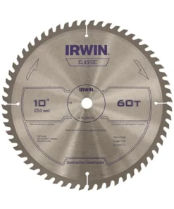 IRWIN Circular Saw Blades Classic 10-in 60-Tooth Carbide Miter/Table Saw Blade