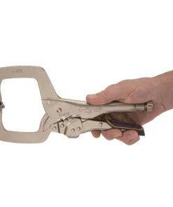 IRWIN VISE-GRIP Reduced Hand Span Fast Release 11-in Welding C-clamp Locking Pliers Swivel Tips -IRWIN Store 10467699