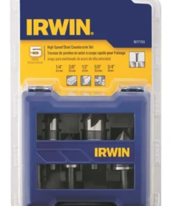 IRWIN Twist Drill Bits 5-Piece Assorted x Set Black Oxide Coated Hss Twist Drill Bit Set 9 IRWIN Twist Drill Bits 5-Piece Assorted x Set Black Oxide Coated Hss Twist Drill Bit Set -IRWIN Store 14643338