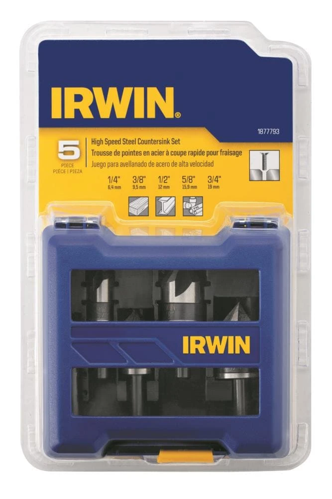 IRWIN Twist Drill Bits 5-Piece Assorted x Set Black Oxide Coated Hss Twist Drill Bit Set 6 IRWIN Twist Drill Bits 5-Piece Assorted x Set Black Oxide Coated Hss Twist Drill Bit Set - Image 4