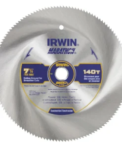 IRWIN Circular Saw Blades Marathon 7-1/4-in 140-Tooth Continuous Carbon Circular Saw Blade