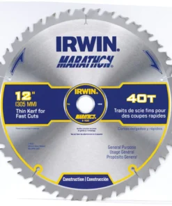 IRWIN Circular Saw Blades Marathon 12-in 40-Tooth Carbide Miter/Table Saw Blade