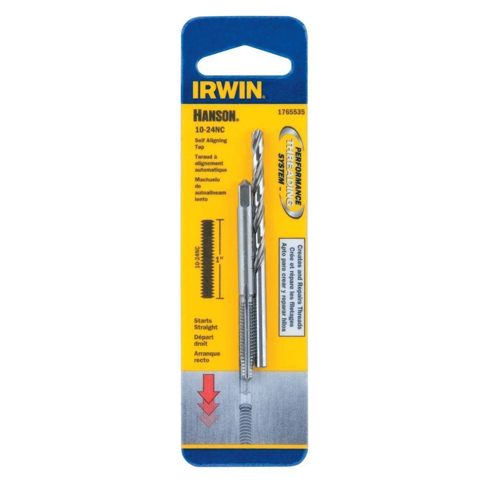 IRWIN Tap & Drill Sets HANSON 2-Pack SAE Tap and Drill Set 3 IRWIN Tap & Drill Sets HANSON 2-Pack SAE Tap and Drill Set