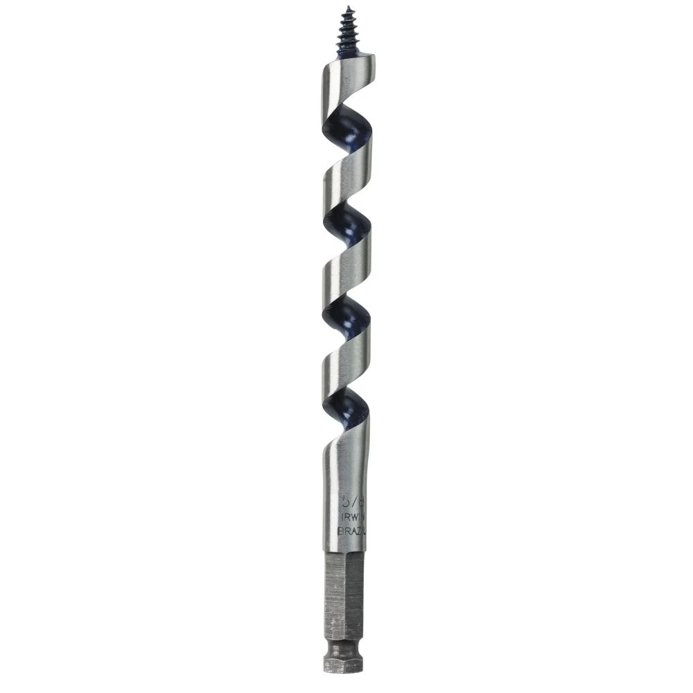 IRWIN Woodboring Drill Bits Weldtec 5/8-in Woodboring Ship Auger Drill Bit 3 IRWIN Woodboring Drill Bits Weldtec 5/8-in Woodboring Ship Auger Drill Bit