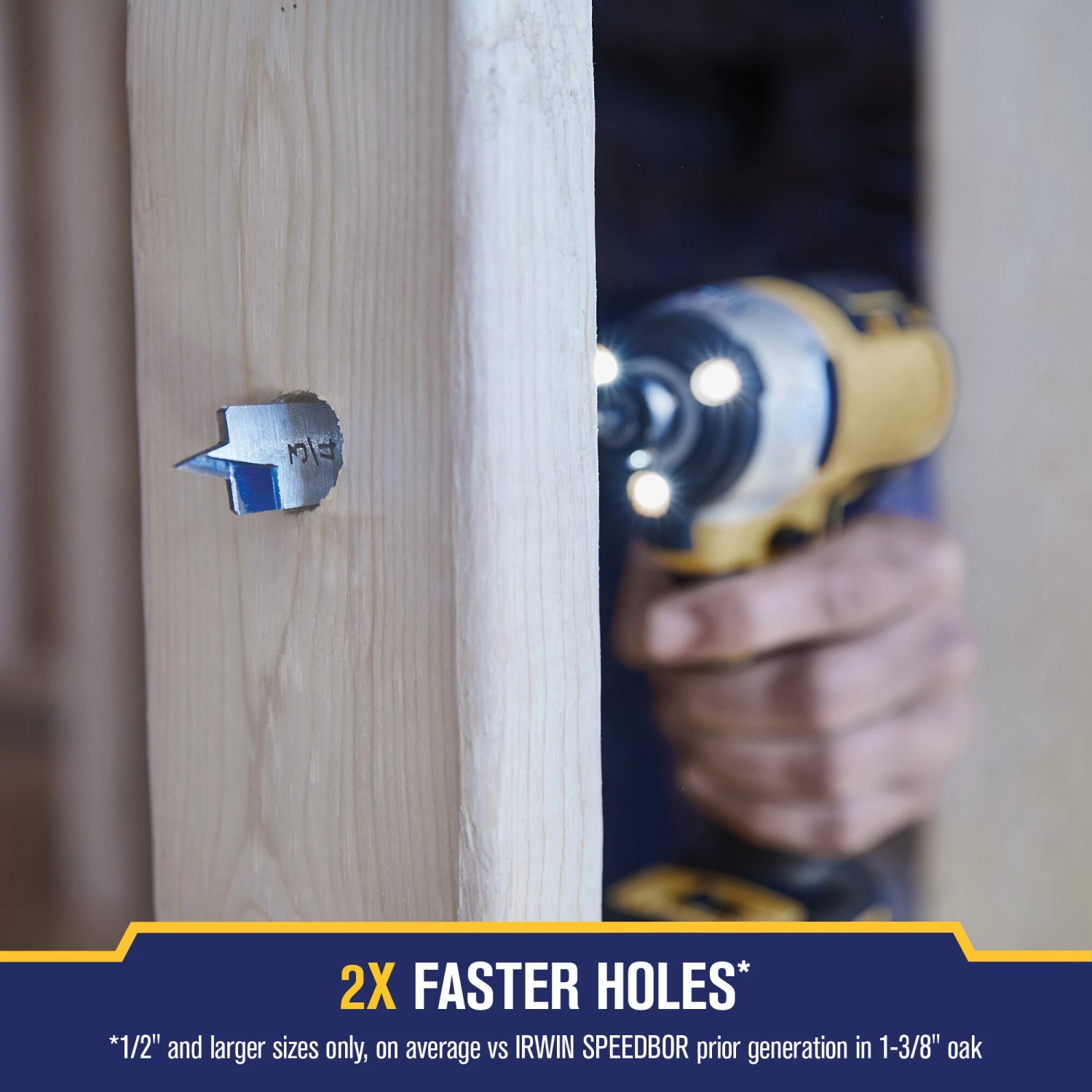 IRWIN Woodboring Drill Bits Extra long 3/8-in Woodboring Spade Drill Bit 8 IRWIN Woodboring Drill Bits Extra long 3/8-in Woodboring Spade Drill Bit - Image 6