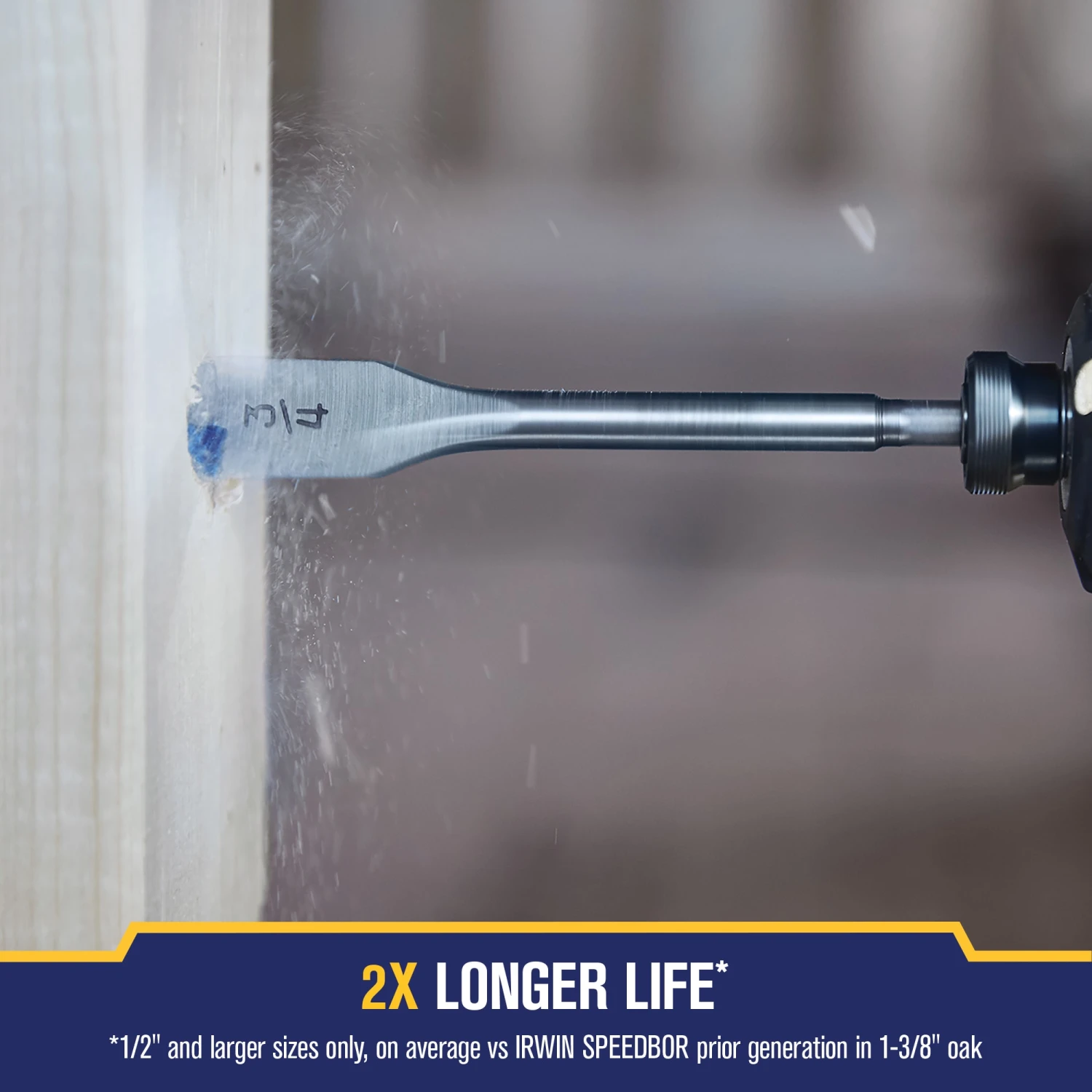 IRWIN Woodboring Drill Bits Standard Length 5/8-in Woodboring Spade Drill Bit 7 IRWIN Woodboring Drill Bits Standard Length 5/8-in Woodboring Spade Drill Bit - Image 5