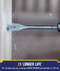 IRWIN Woodboring Drill Bits Standard length 1/2-in Woodboring Spade Drill Bit -IRWIN Store 17486798