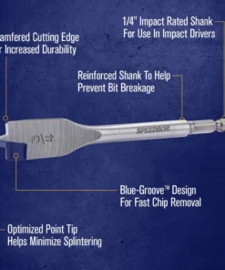IRWIN Woodboring Drill Bits 1-in Woodboring Spade Drill Bit -IRWIN Store 17486837