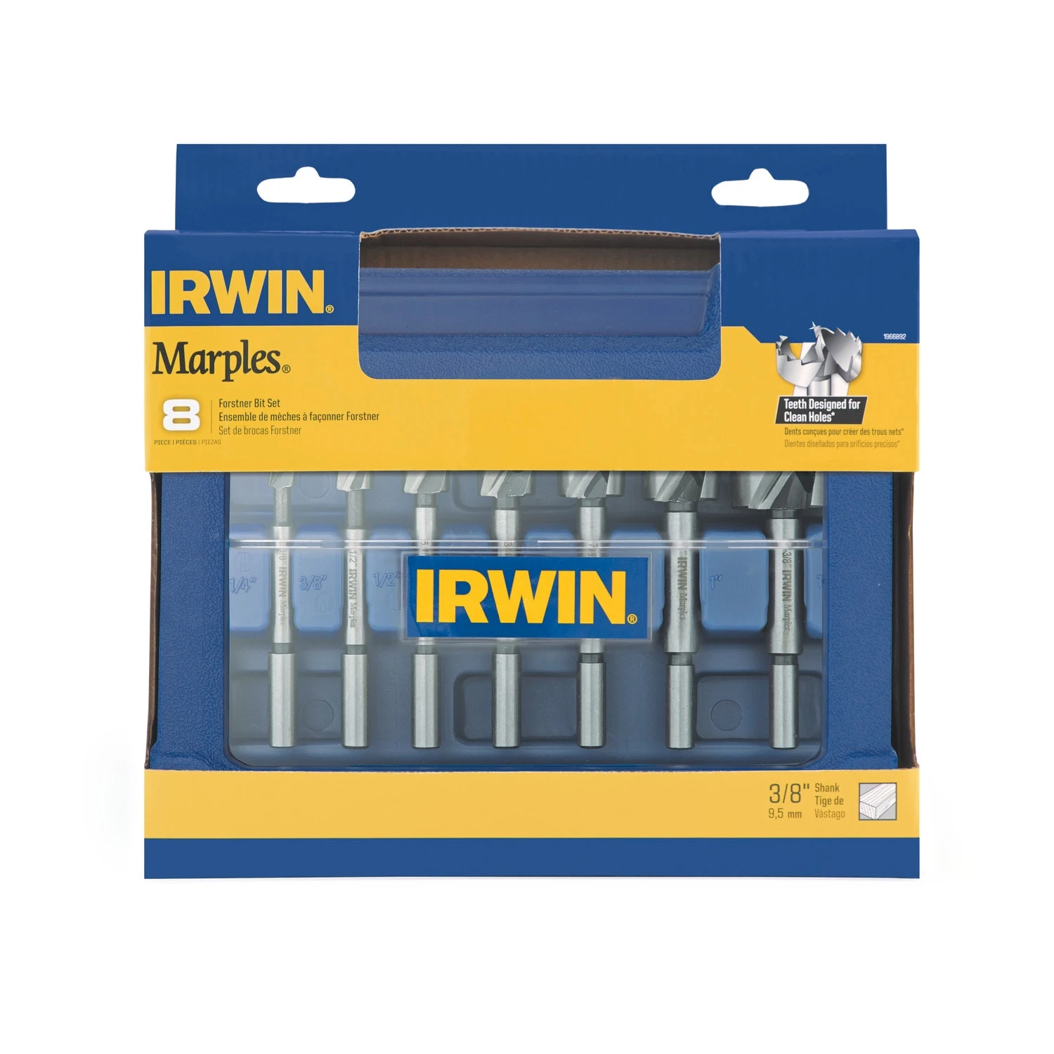IRWIN Woodboring Drill Bits Marples 8-Piece Assorted Woodboring Forstner Drill Bit Set 6 IRWIN Woodboring Drill Bits Marples 8-Piece Assorted Woodboring Forstner Drill Bit Set - Image 4