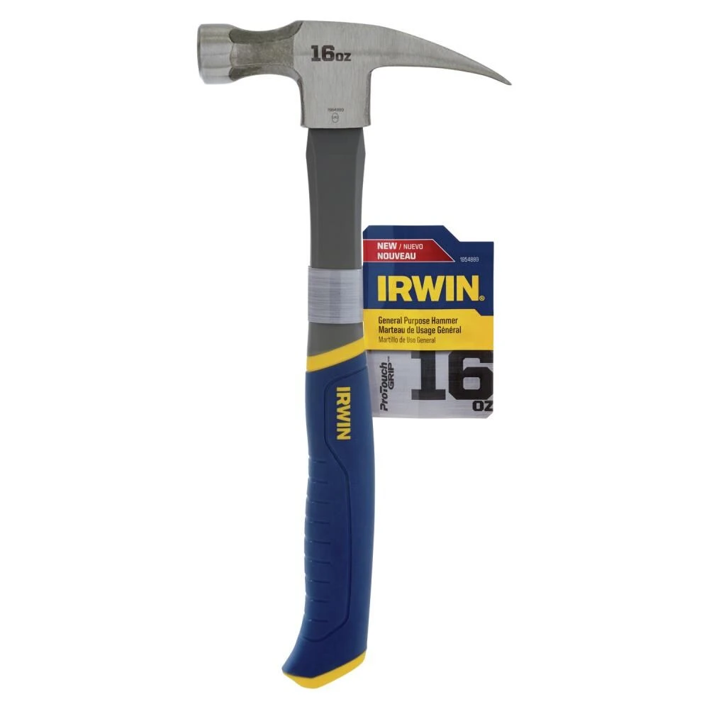 IRWIN Hammers 16-oz Smooth Face Steel Head Fiberglass Framing Hammer 10 IRWIN Hammers 16-oz Smooth Face Steel Head Fiberglass Framing Hammer - Image 8