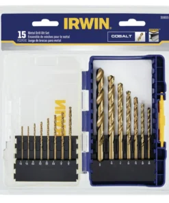 IRWIN Twist Drill Bits 15-Piece Assorted x Set Cobalt Twist Drill Bit Set 9 IRWIN Twist Drill Bits 15-Piece Assorted x Set Cobalt Twist Drill Bit Set -IRWIN Store 18258743