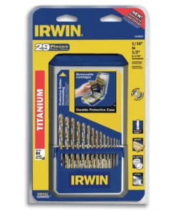 IRWIN Twist Drill Bits 29-Piece Assorted x Set Titanium Twist Drill Bit Set -IRWIN Store 18258747