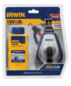 IRWIN Chalk Reels STRAIT-LINE SPEEDLINE PRO 100-ft Chalk Reel -IRWIN Store 18258769