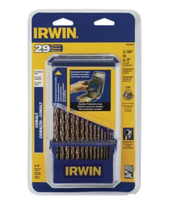 IRWIN Twist Drill Bits 29-Piece Assorted x Set Cobalt Twist Drill Bit Set -IRWIN Store 18258813