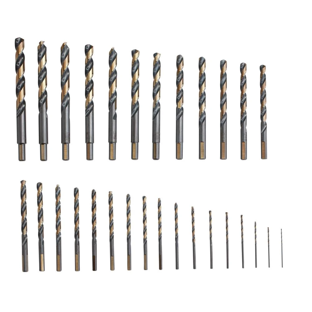 IRWIN Twist Drill Bits 29-Piece Assorted x Set Black and Gold Coated Hss Twist Drill Bit Set 4 IRWIN Twist Drill Bits 29-Piece Assorted x Set Black and Gold Coated Hss Twist Drill Bit Set - Image 2