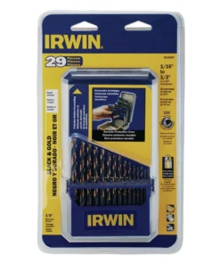 IRWIN Twist Drill Bits 29-Piece Assorted x Set Black and Gold Coated Hss Twist Drill Bit Set 8 IRWIN Twist Drill Bits 29-Piece Assorted x Set Black and Gold Coated Hss Twist Drill Bit Set -IRWIN Store 18258892