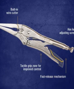 IRWIN VISE-GRIP Fast Release 9-in Long Nose Locking Pliers with Wire Cutter -IRWIN Store 18313243