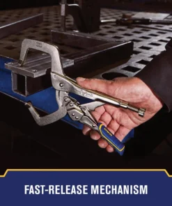 IRWIN VISE-GRIP Reduced Hand Span Fast Release 11-in Welding C-clamp Locking Pliers 15 IRWIN VISE-GRIP Reduced Hand Span Fast Release 11-in Welding C-clamp Locking Pliers -IRWIN Store 18313673