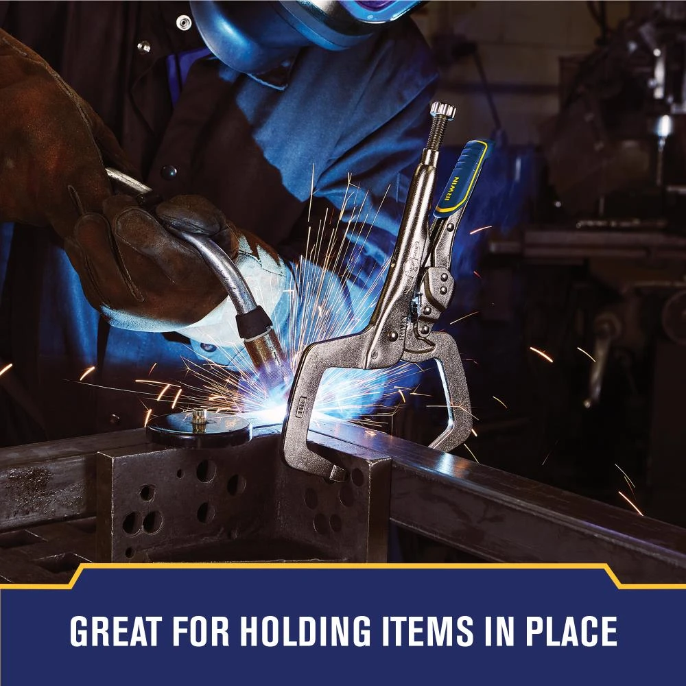 IRWIN VISE-GRIP Reduced Hand Span Fast Release 11-in Welding C-clamp Locking Pliers 7 IRWIN VISE-GRIP Reduced Hand Span Fast Release 11-in Welding C-clamp Locking Pliers - Image 5