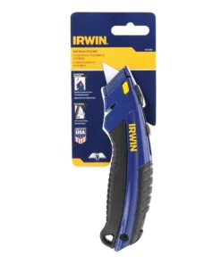 IRWIN Utility Knives 3/4-in 3-Blade Retractable Utility Knife with On Tool Blade Storage -IRWIN Store 18314816