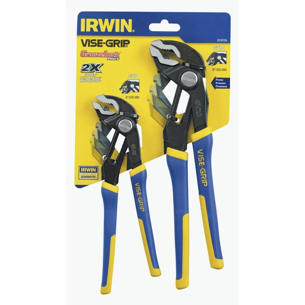 IRWIN Plier Sets VISE-GRIP GrooveLock 2-Pack Tongue & Groove Plier Set 15 IRWIN Plier Sets VISE-GRIP GrooveLock 2-Pack Tongue & Groove Plier Set - Image 13