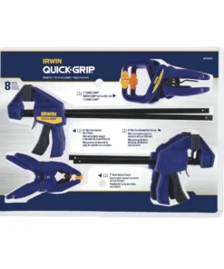 IRWIN Clamps QUICK-GRIP 8-Pack Assorted Assorted Clamp Set Clamp -IRWIN Store 40988480