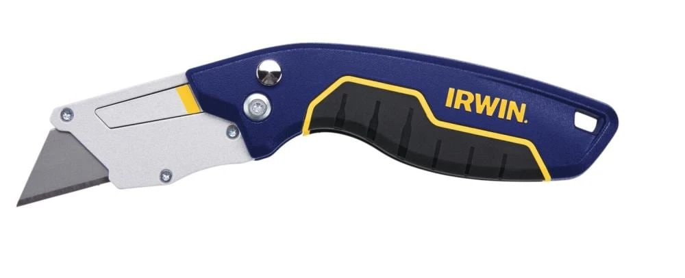 IRWIN Utility Knives Pro flip 3-Blade Folding Utility Knife with On Tool Blade Storage 3 IRWIN Utility Knives Pro flip 3-Blade Folding Utility Knife with On Tool Blade Storage