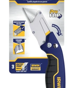 IRWIN Utility Knives Pro flip 3-Blade Folding Utility Knife with On Tool Blade Storage 17 IRWIN Utility Knives Pro flip 3-Blade Folding Utility Knife with On Tool Blade Storage -IRWIN Store 42467564
