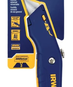 IRWIN Utility Knives 3/4-in 1-Blade Retractable Utility Knife with On Tool Blade Storage -IRWIN Store 43491779