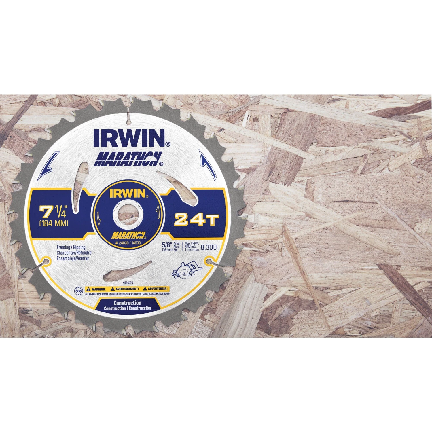 IRWIN Circular Saw Blades Marathon 7-1/4-in 24-Tooth Segmented Carbide Circular Saw Blade 9 IRWIN Circular Saw Blades Marathon 7-1/4-in 24-Tooth Segmented Carbide Circular Saw Blade - Image 7